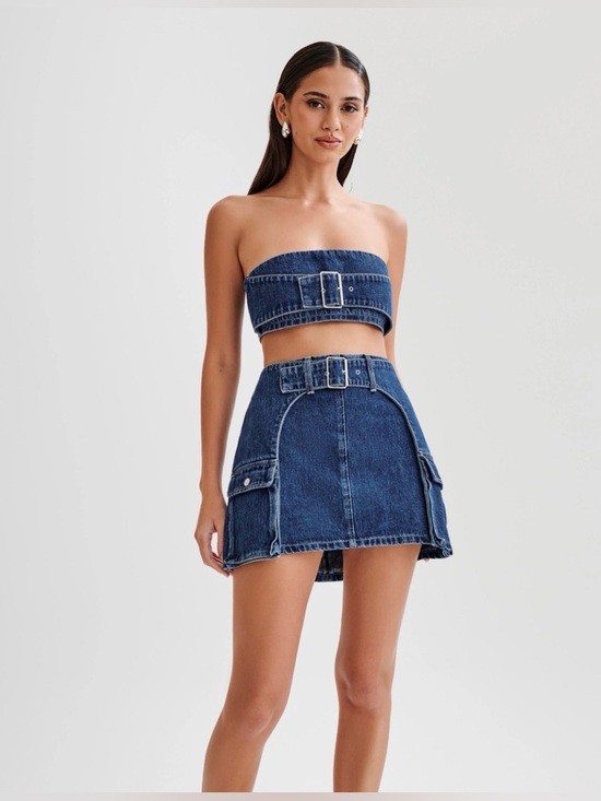 Meshki Dresses & Skirts - Meshki Denim Buckle Set